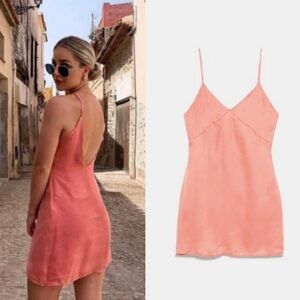 Zara Coral Mini Dress